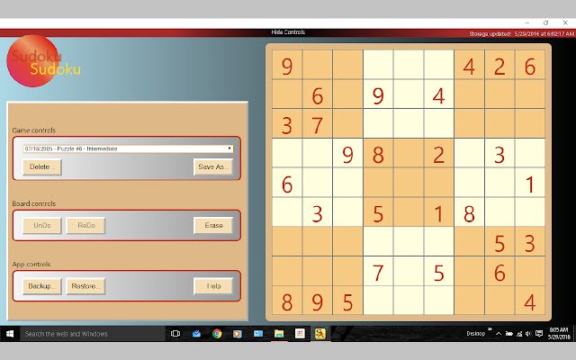 Sudoku Bila-bila masa dari kedai web Chrome untuk dijalankan dengan OffiDocs Chromium dalam talian