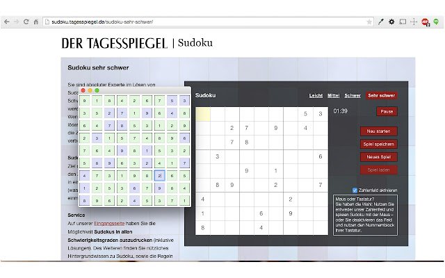 Sudoku Beat  from Chrome web store to be run with OffiDocs Chromium online