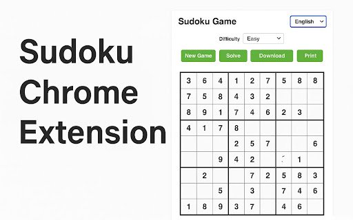 Sudoku Game Generator  from Chrome web store to be run with OffiDocs Chromium online