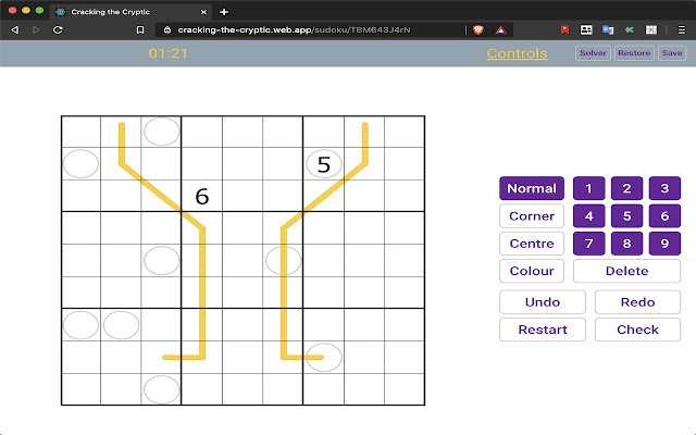 Sudoku Helper van de Chrome-webwinkel om te worden uitgevoerd met OffiDocs Chromium online