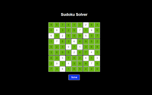 Sudoku Solver  from Chrome web store to be run with OffiDocs Chromium online