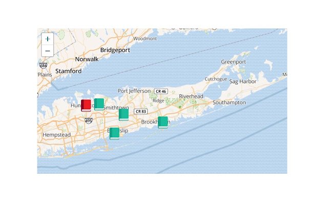 Visualizzazione della mappa del catalogo della biblioteca di Suffolk dal negozio web di Chrome da eseguire con OffiDocs Chromium online