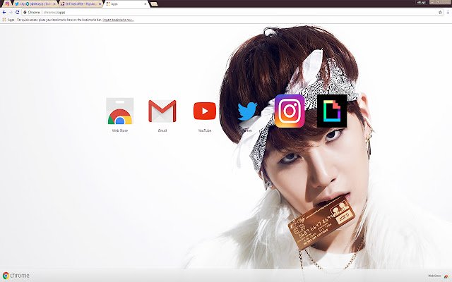 SUGA | MIN YOONGI | BANGTAN | BTS THEME 2018  from Chrome web store to be run with OffiDocs Chromium online