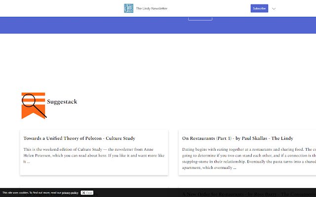 Suggestack dari toko web Chrome untuk dijalankan dengan OffiDocs Chromium online