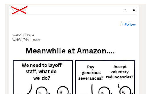 Suggested, Sponsored and Promoted Post Hider  from Chrome web store to be run with OffiDocs Chromium online