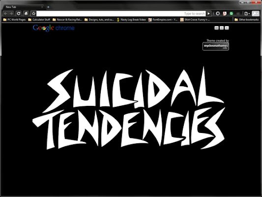 Chrome ウェブストアの Suicidal Tendency を OffiDocs Chromium online で実行