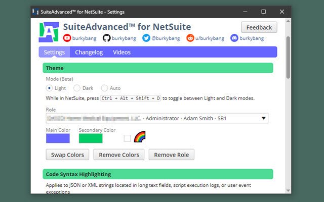 SuiteAdvanced™ pour NetSuite de la boutique en ligne Chrome à exécuter avec OffiDocs Chromium en ligne