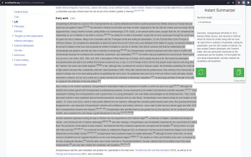 SummarAI  from Chrome web store to be run with OffiDocs Chromium online