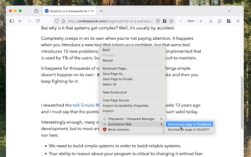 Summarize Web  from Chrome web store to be run with OffiDocs Chromium online