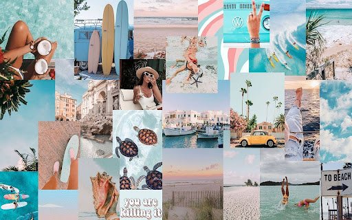 Summer Aesthetic Browser Theme  from Chrome web store to be run with OffiDocs Chromium online