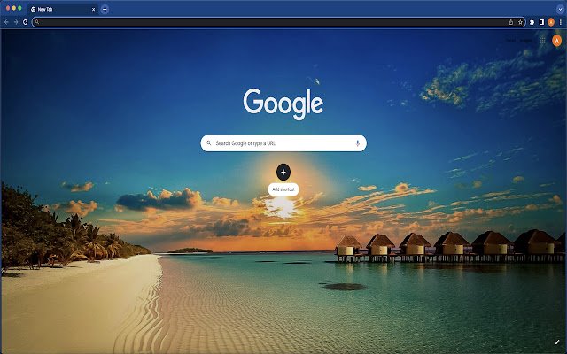 Summer beach Theme  from Chrome web store to be run with OffiDocs Chromium online