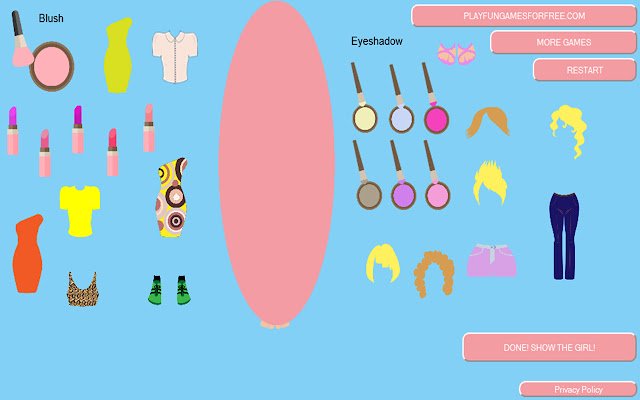 لعبة Summer Dress Up and Style Game من متجر Chrome الإلكتروني ليتم تشغيلها باستخدام OffiDocs Chromium عبر الإنترنت