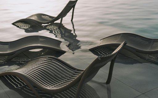 Sun Loungers in the Pool  from Chrome web store to be run with OffiDocs Chromium online