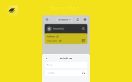 Sunny Wallet  from Chrome web store to be run with OffiDocs Chromium online