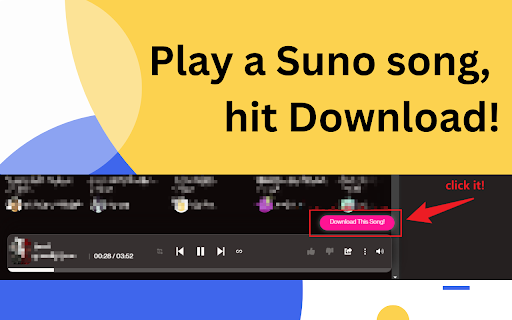 Suno AI Music Downloader MP3  from Chrome web store to be run with OffiDocs Chromium online