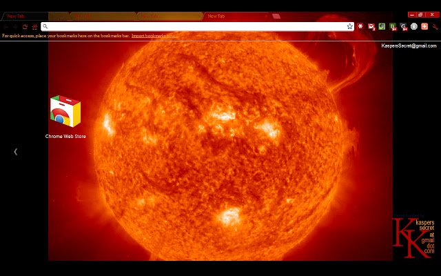 Sun Prominence mula sa Chrome web store na tatakbo sa OffiDocs Chromium online