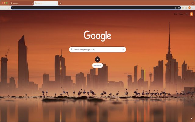 OffiDocs Chromium オンラインで実行される Chrome Web ストアの Sunset Cityscape テーマ