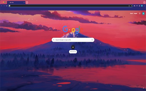Sunset Lake Theme  from Chrome web store to be run with OffiDocs Chromium online
