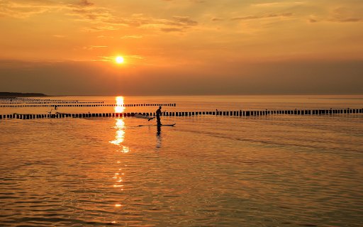 Sunset on the beach  from Chrome web store to be run with OffiDocs Chromium online