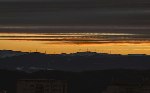 Sunset Over Windmills in Graz, Austria  from Chrome web store to be run with OffiDocs Chromium online