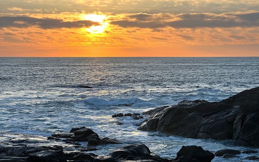 Sunset Sea and Rocks  from Chrome web store to be run with OffiDocs Chromium online