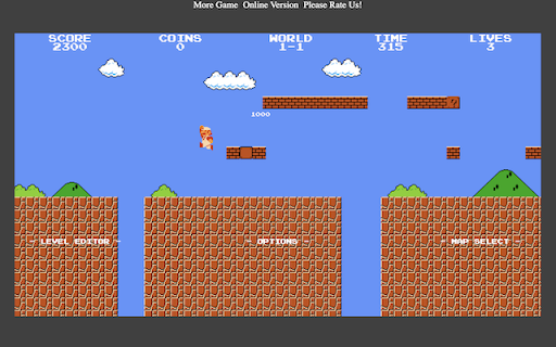 Super Mario Bros Classic  from Chrome web store to be run with OffiDocs Chromium online