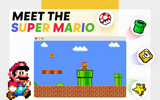 Super Mario Bros Game  from Chrome web store to be run with OffiDocs Chromium online