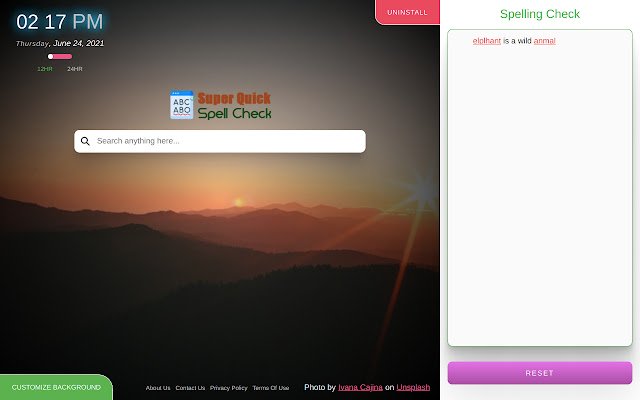Super Quick Spell Check Extension mula sa Chrome web store na tatakbo sa OffiDocs Chromium online