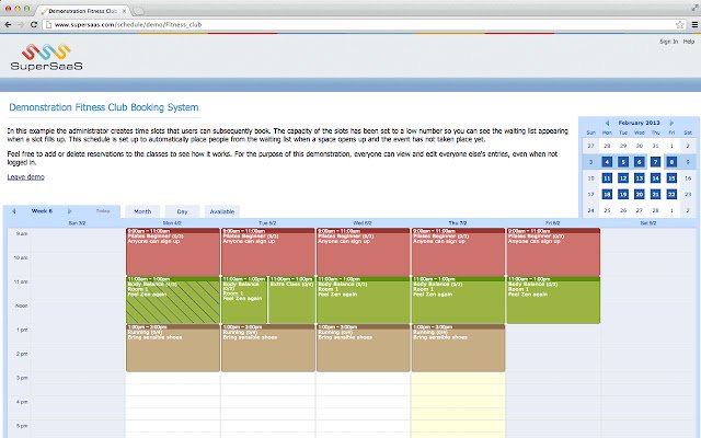 SuperSaaS Appointment Scheduling  from Chrome web store to be run with OffiDocs Chromium online