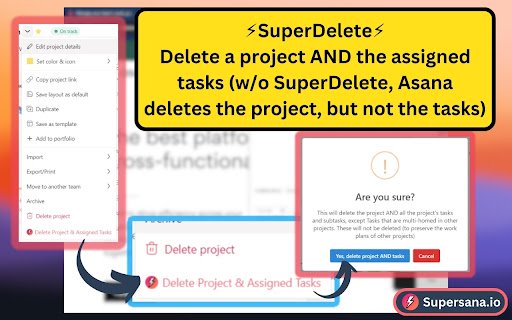 Supersana.io for Asana  from Chrome web store to be run with OffiDocs Chromium online