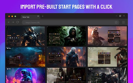 SuperStart New Tab Page  from Chrome web store to be run with OffiDocs Chromium online