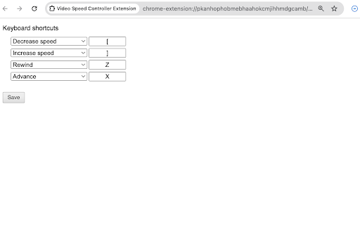 Super Video Speed Controller with Shortcuts  from Chrome web store to be run with OffiDocs Chromium online