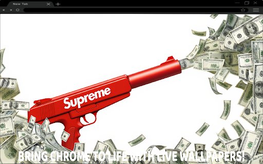 Supreme Money Gun Live Wallpaper  from Chrome web store to be run with OffiDocs Chromium online