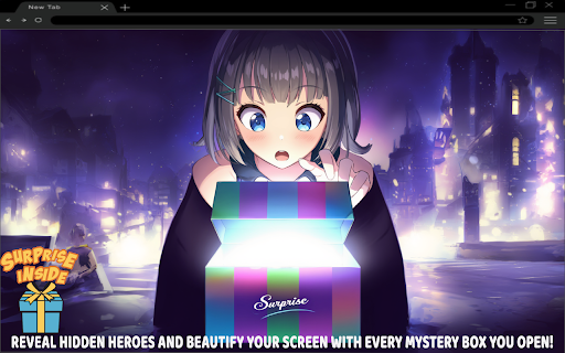 Surprise Anime Character Mystery Box Wallpapers  from Chrome web store to be run with OffiDocs Chromium online