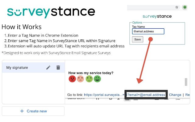 SurveyStance aus dem Chrome Web Store zur Ausführung mit OffiDocs Chromium online
