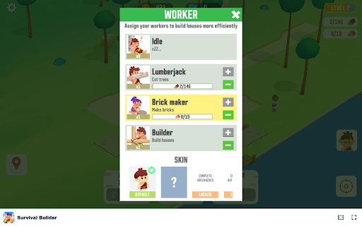 Survival Builder Game Build your dream island from scratch!  from Chrome web store to be run with OffiDocs Chromium online