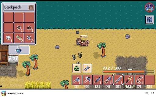 Survival Island Game Gather resources and escape the island!  from Chrome web store to be run with OffiDocs Chromium online