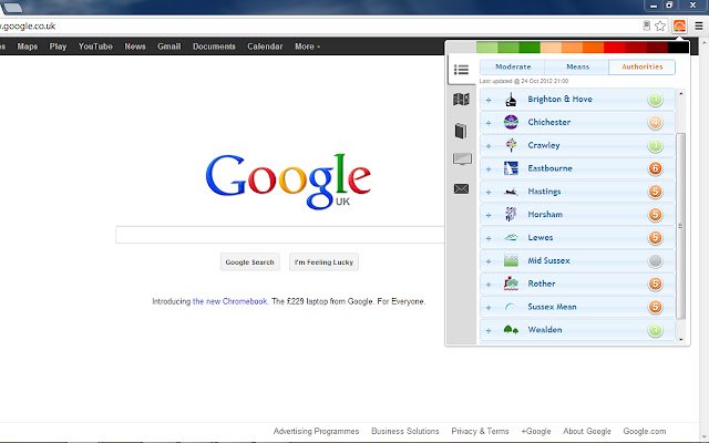 Sussex Air מחנות האינטרנט של Chrome תופעל עם OffiDocs Chromium באינטרנט