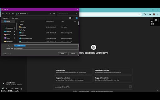 SVG Hover Download  from Chrome web store to be run with OffiDocs Chromium online