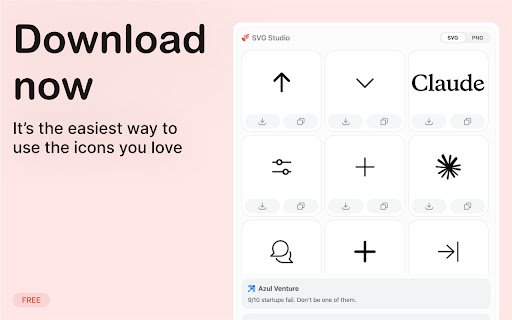 SVG Studio: Download icons instantly  from Chrome web store to be run with OffiDocs Chromium online