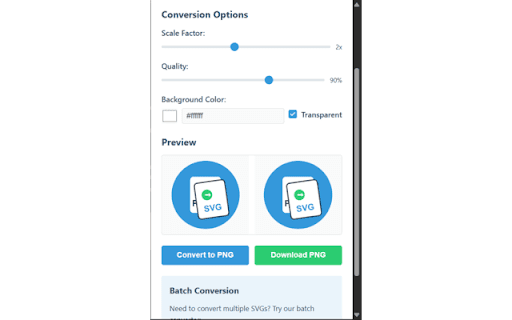 SVG to PNG Converter  from Chrome web store to be run with OffiDocs Chromium online