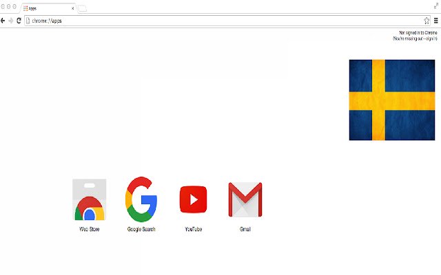 ערכת נושא שוודית מחנות האינטרנט של Chrome שתופעל עם OffiDocs Chromium באינטרנט