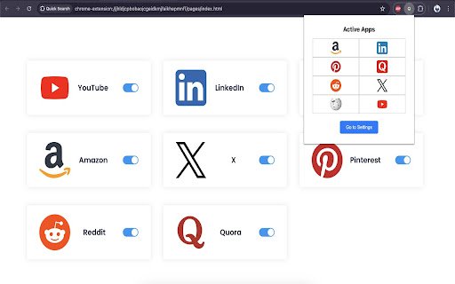 SwiftBrowse  from Chrome web store to be run with OffiDocs Chromium online