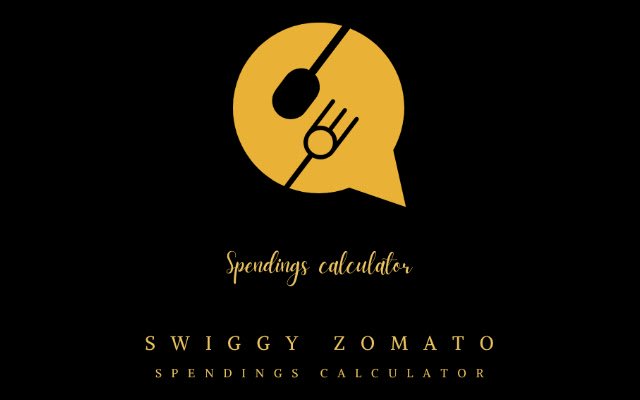 Calculadora de gastos Swiggy Zomato da Chrome Web Store para ser executada com OffiDocs Chromium online