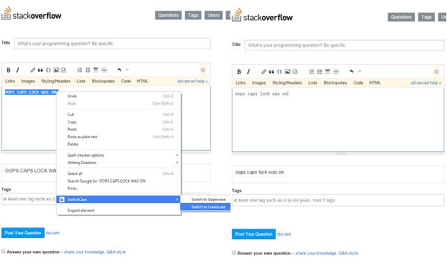 SwitchCase із веб-магазину Chrome для запуску з OffiDocs Chromium онлайн