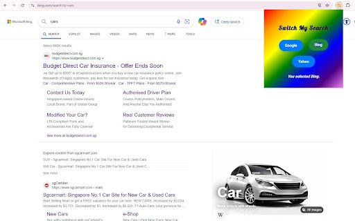 Switch My Search  from Chrome web store to be run with OffiDocs Chromium online