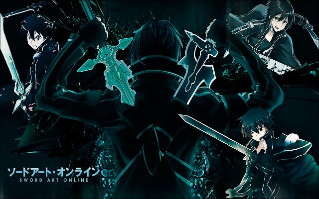 Sword Art Online Kirito Theme  from Chrome web store to be run with OffiDocs Chromium online