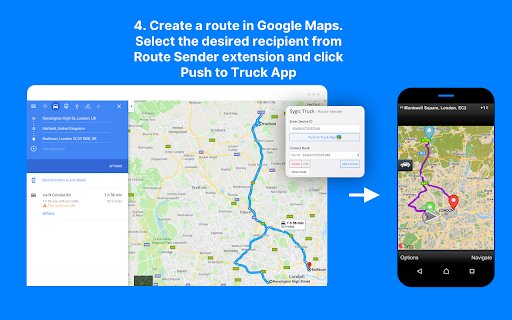 Sygic Truck Route Sender  from Chrome web store to be run with OffiDocs Chromium online
