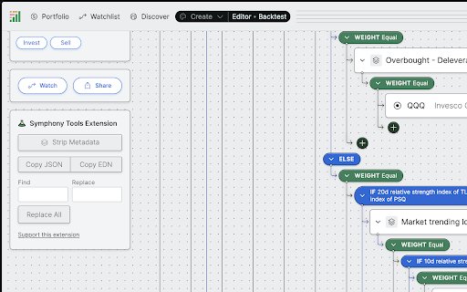 Symphony Tools Extension  from Chrome web store to be run with OffiDocs Chromium online