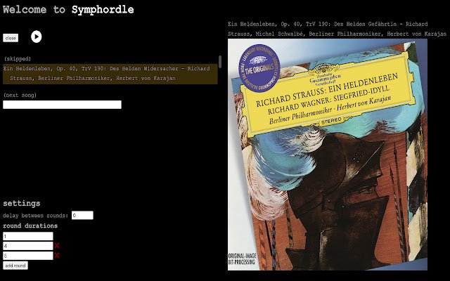 Symphordle  from Chrome web store to be run with OffiDocs Chromium online